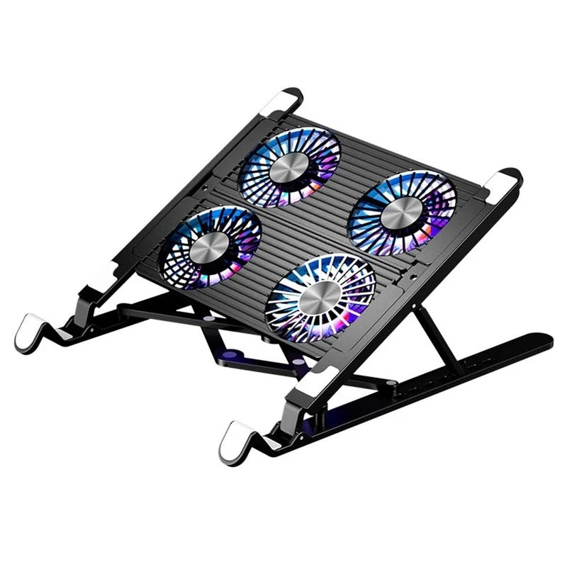Adjustable Portable Laptop Stand with Cooling Fan